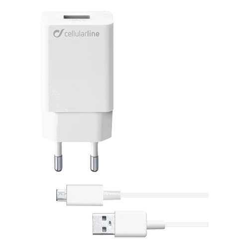 Сетевое зарядное устройство Cellular Line 10W MICRO USB SAMSUNG White в Теле2