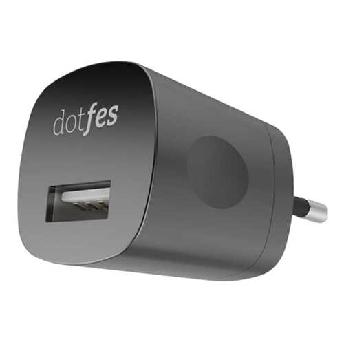 Сетевое зарядное устройство Dotfes C04 1 USB 1A Black в Теле2