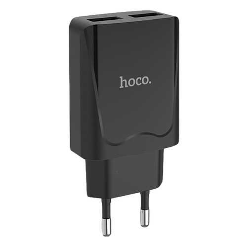 Сетевое зарядное устройство HOCO C52A 2 USB 2.1A Black в Теле2