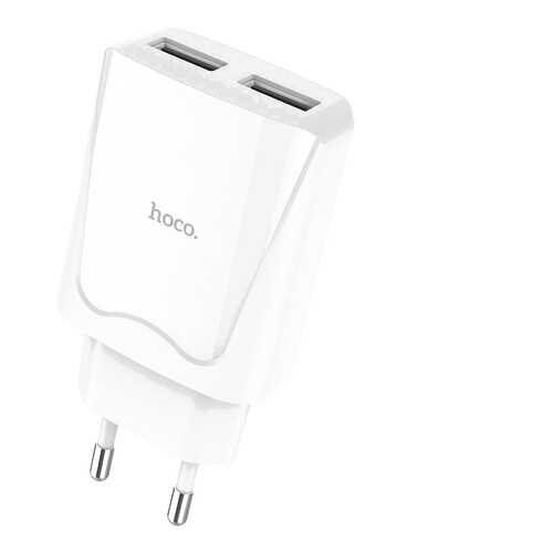 Сетевое зарядное устройство HOCO C52A 2 USB 2.1A White в Теле2