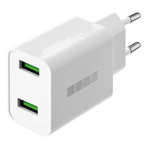 Сетевое зарядное устройство InterStep New RT:2*USB(30W) 2.4A QuickCharge3.0, Alu Silver в Теле2