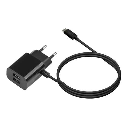 Сетевое зарядное устройство Jet.A UC-S14 2 USB 2,1A Black в Теле2