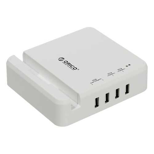 Сетевое зарядное устройство Orico OPC-4US 4 USB 2,4A White в Теле2