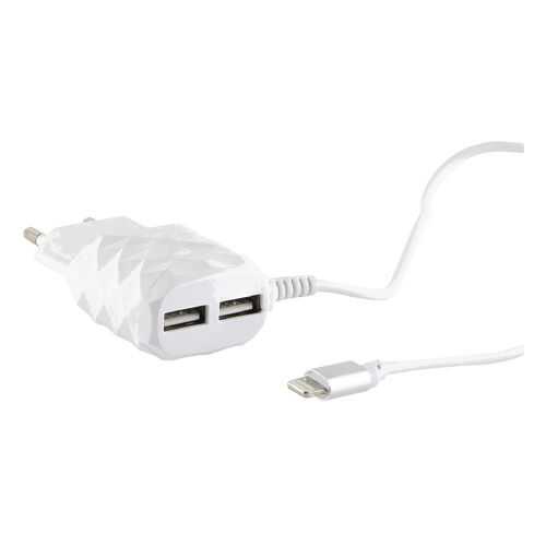 Сетевое зарядное устройство Red Line 2 USB+8pin для Apple , 2.1A, White в Теле2