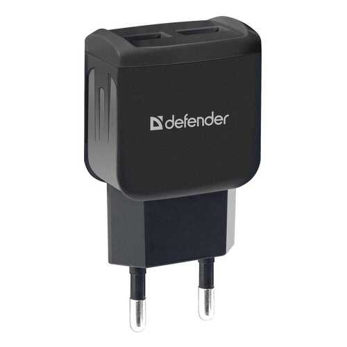 Сетевой адаптер питания Defender EPA-13 зарядка 2.1А 2 USB-порта чёрный в Теле2