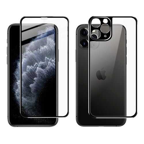 Комплект стекол 3D для iPhone 11 Pro Max, SPIP11PMFB-10-SPGR в Теле2