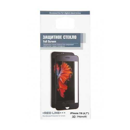 Защитное стекло RED LINE для iPhone 7/8 Black в Теле2