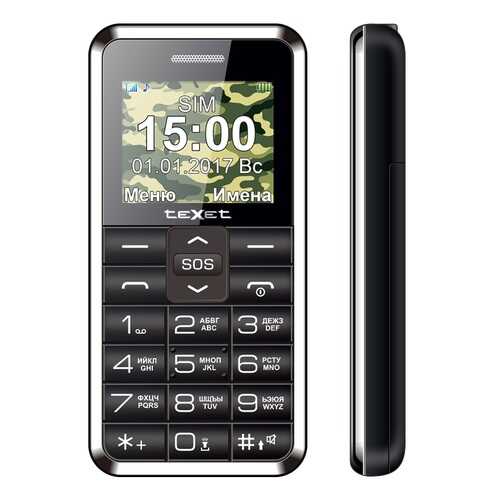 Мобильный телефон teXet TM-101 Black в Теле2