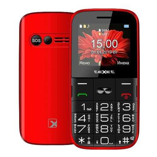 Мобильный телефон teXet TM-B227 Red в Теле2