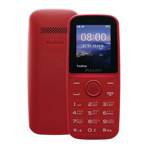 Мобильные телефон Philips Xenium E109 Red в Теле2