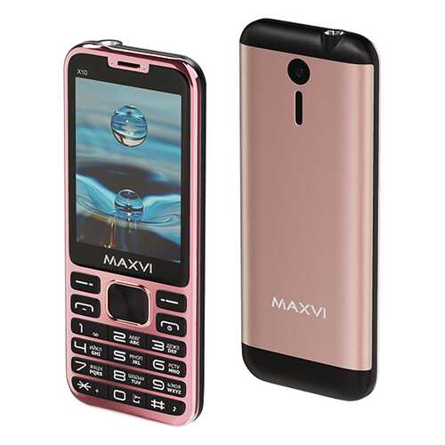 Мобильный телефон Maxvi X10 Rose Gold в Теле2