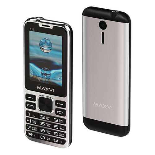 Мобильный телефон Maxvi X11 Metallic Silver в Теле2