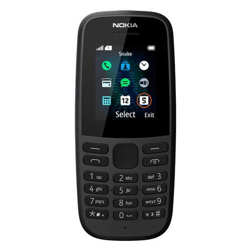 Мобильный телефон Nokia 105SS (ТА-1203) Black в Теле2