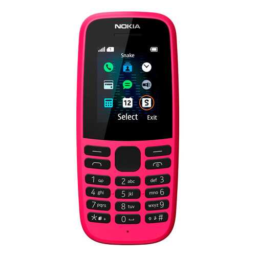 Мобильный телефон Nokia 105SS (ТА-1203 P) Pink в Теле2