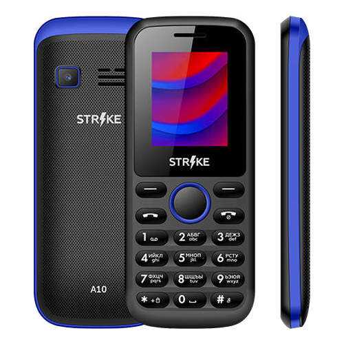 Мобильный телефон STRIKE A10 Black/Blue в Теле2