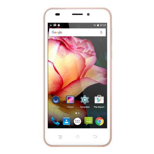 Смартфон teXet TM-5017 8Gb Pink Gold в Теле2